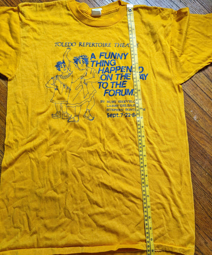 Vintage deadstock Ohio Toledo Rep Theatre A funny thing happened on the way to the forum... Small Shirt 1984