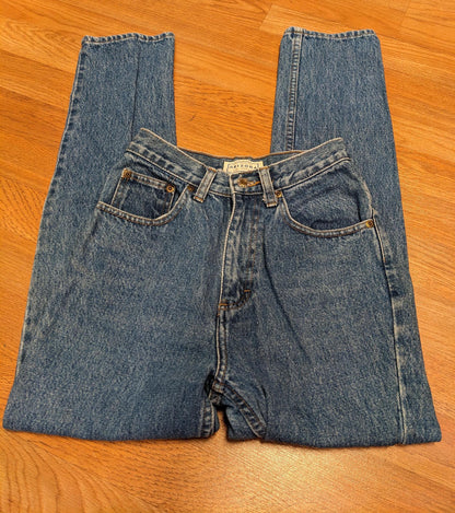 90s high waist mom jeans size 24" waist straight leg SHORT Xxs Arizona