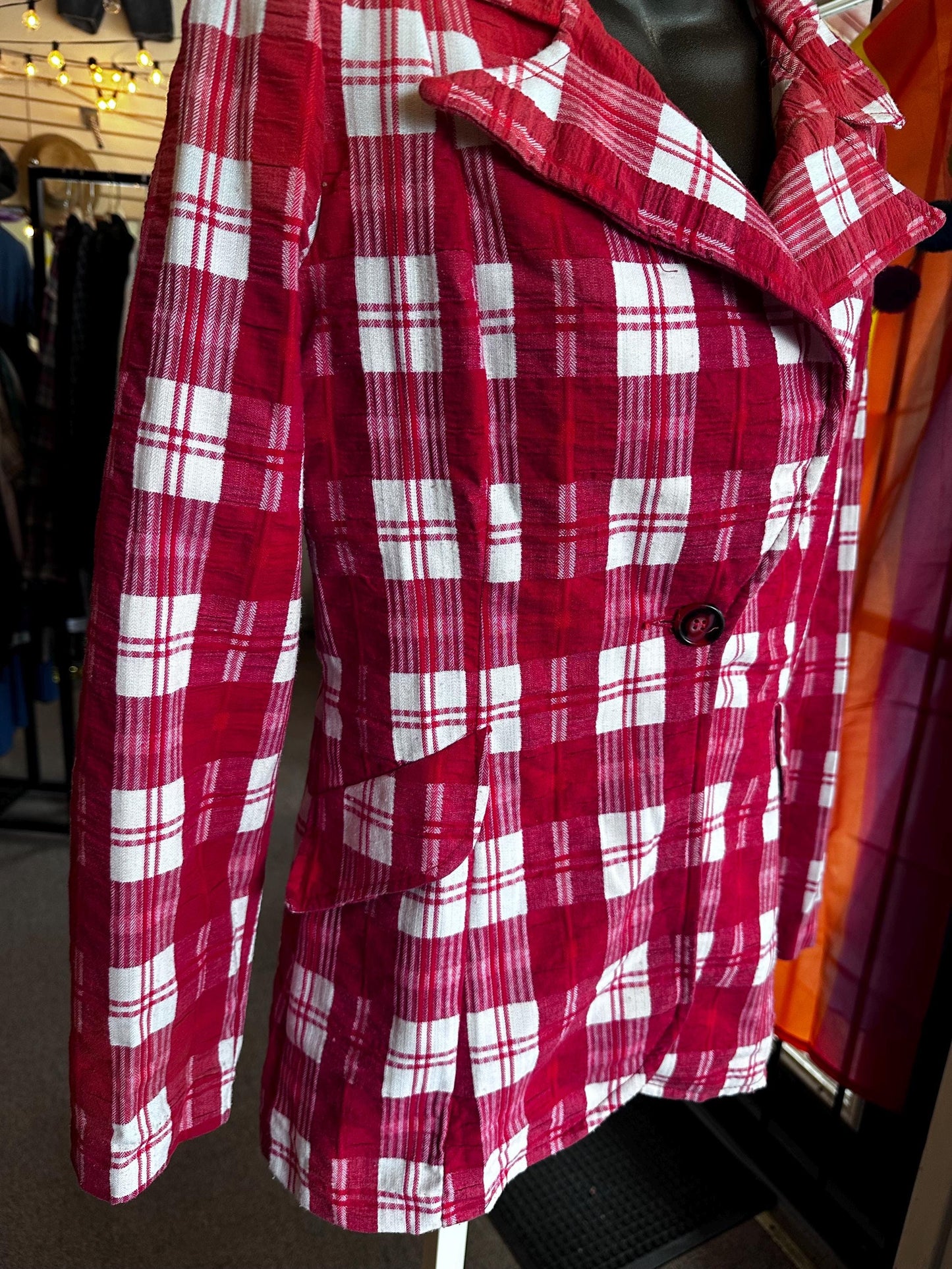 1970's RARE Plaid The Outsider by Happy Legs Inc Blazer