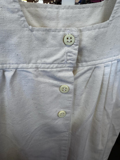 Vintage Childrens Cotton Dress with a strawberry patch as is