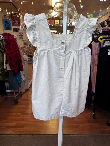 Vintage Childrens Cotton Dress with a strawberry patch as is