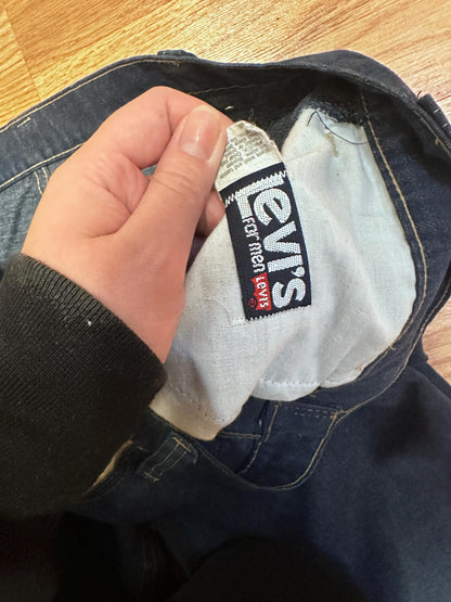 1970's Orange Tab 38 Waist Bootcut Levi's Dark Wash