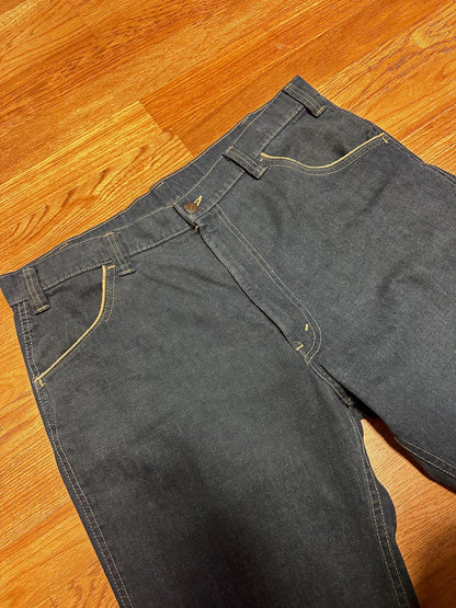 1970's Orange Tab 38 Waist Bootcut Levi's Dark Wash