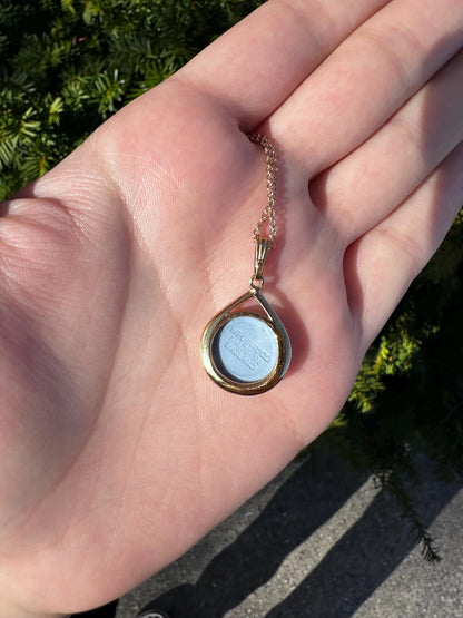 Vintage Westwood Blue Jasper Cameo Gold