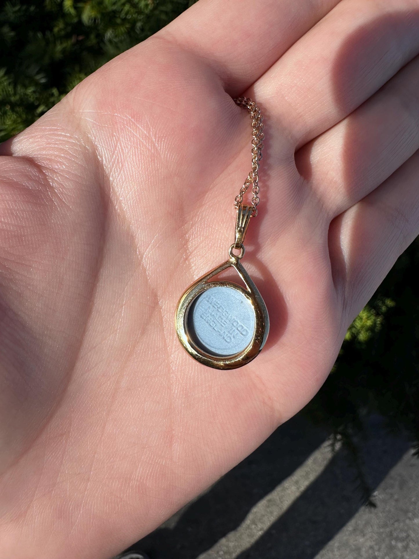 Vintage Westwood Blue Jasper Cameo Gold