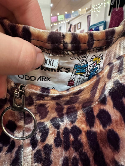 Aardvark's Odd Ark Vintage Plus Size XL Leopard O-Ring flares