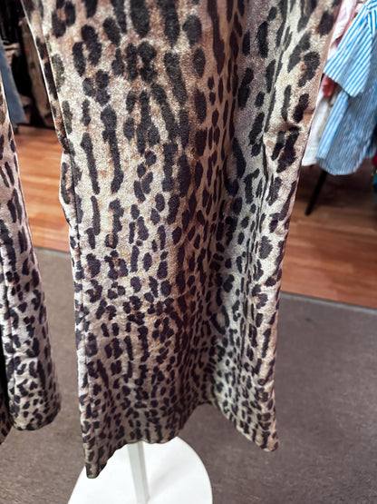 Aardvark's Odd Ark Vintage Plus Size XL Leopard O-Ring flares