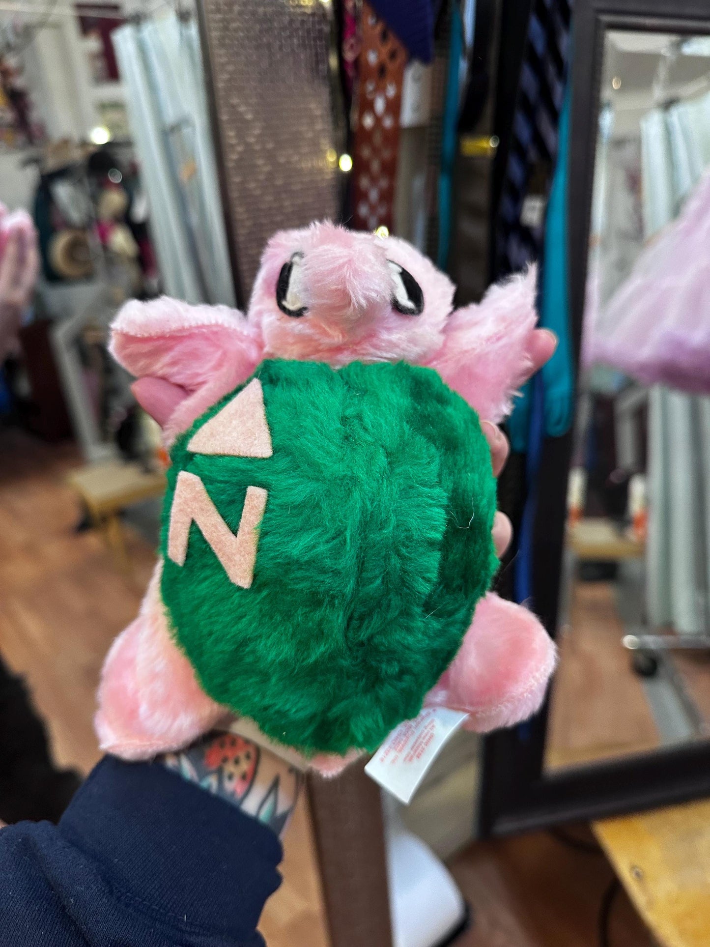 1960s/70s Sorority Pink Turtle Plush by  Sheram Puppets