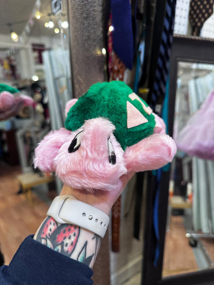 1960s/70s Sorority Pink Turtle Plush by  Sheram Puppets