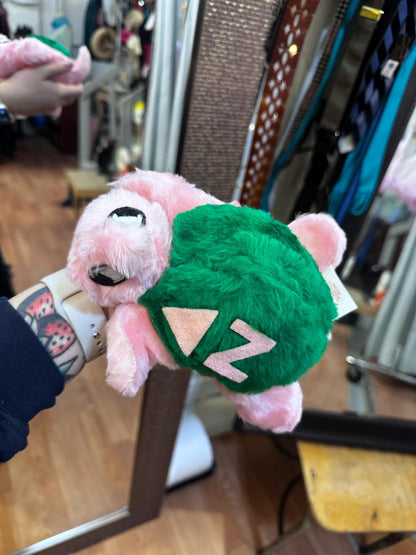 1960s/70s Sorority Pink Turtle Plush by  Sheram Puppets