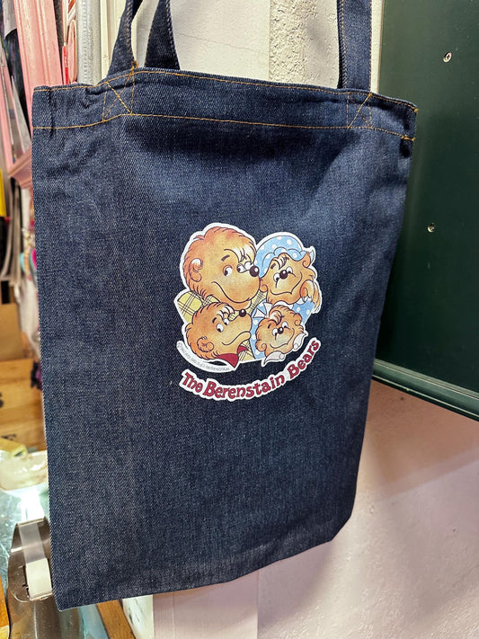 Heat Press Berenstain Bears Denim Tote