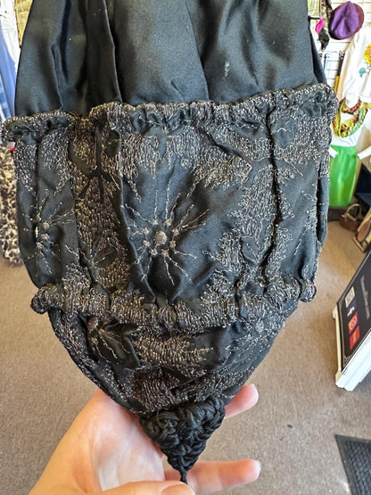 Art Deco Celluloid Embroidered Purse