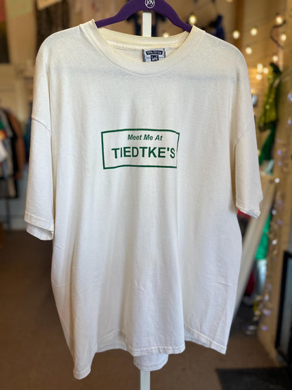 Vintage 90s Toledo Ohio History Meet me at Tiedtkes Shirt 2XL as is