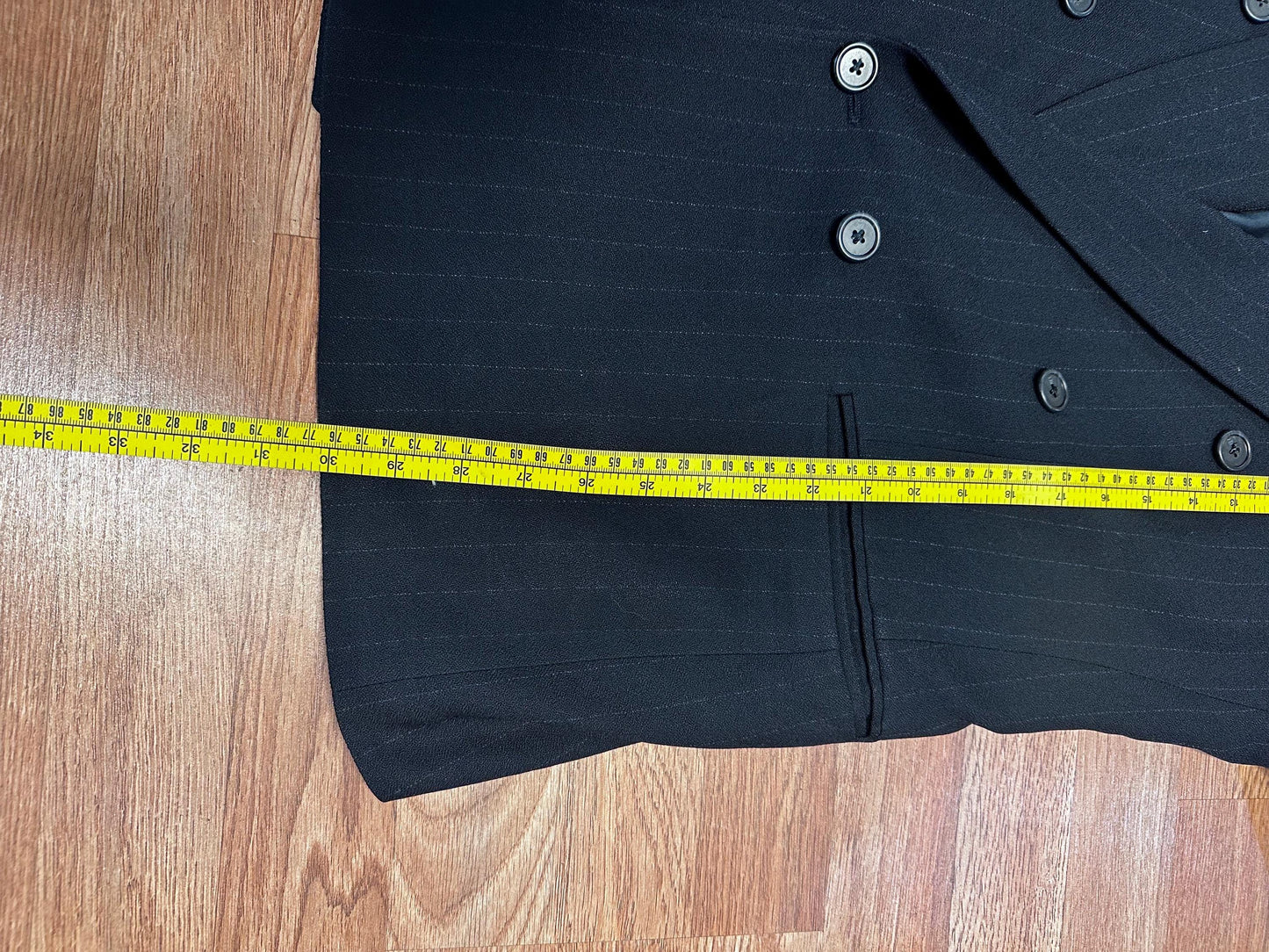 Vintage Christian Dior Double Breasted Pure Virgin Wool Blazer Jacket 42R XL