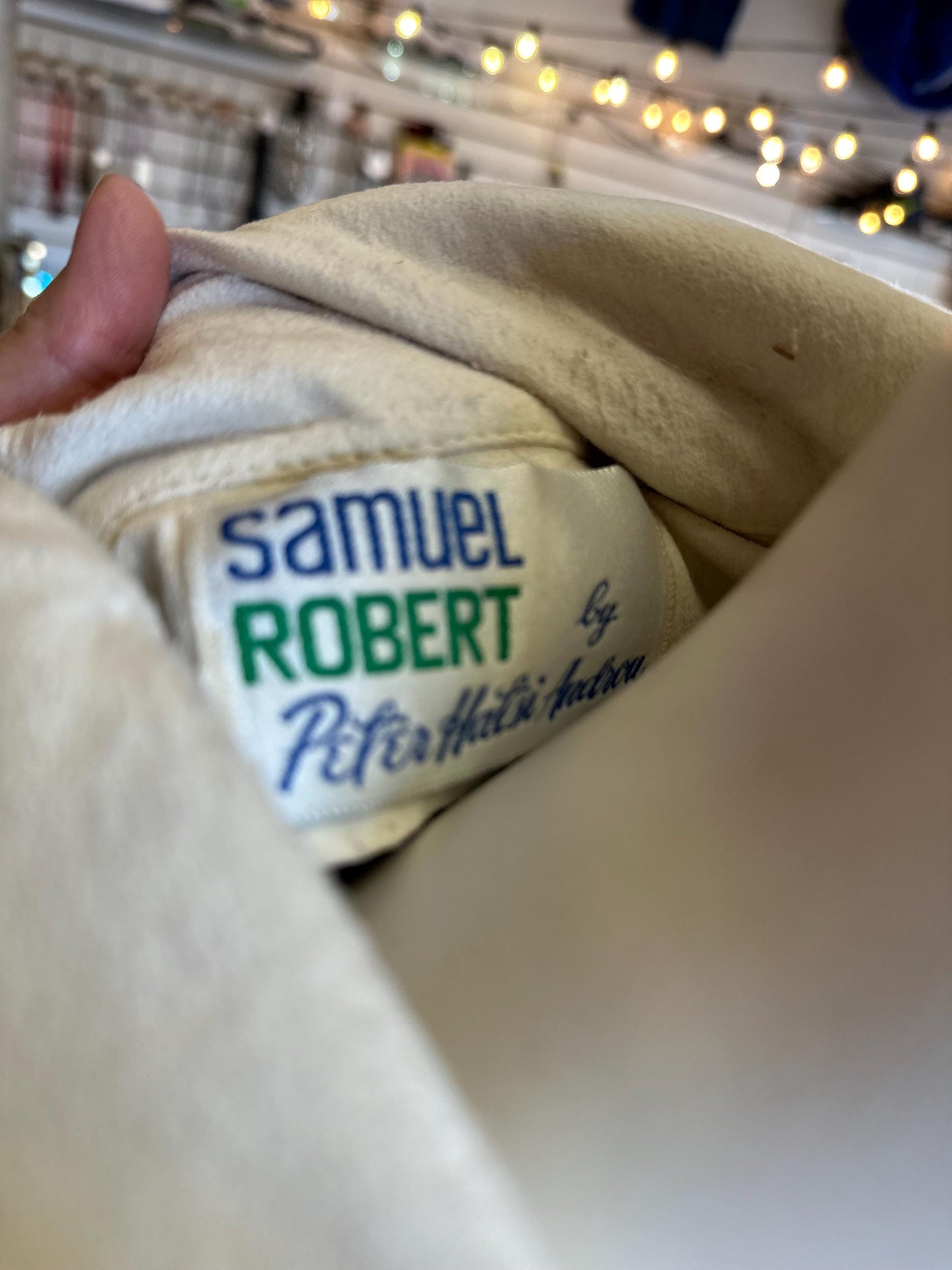 Vintage 1980s Samuel Roberts for Peter Hatsi Androu Two Piece Sailor Suede Outfit