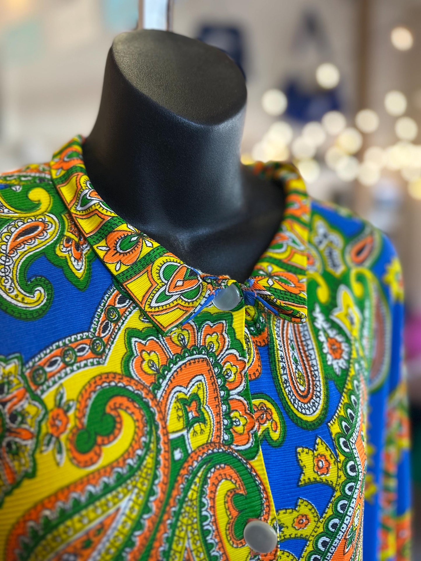 1970s Vintage Groovy Psychedelic Lounge Kaftan Retro