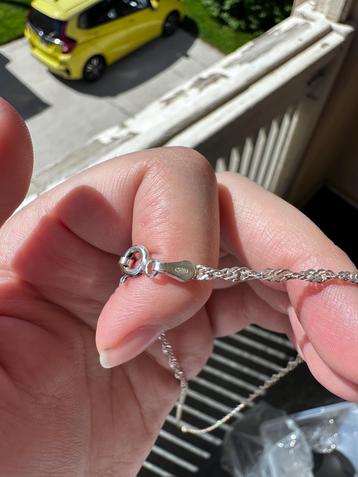 Sterling Silver Italian Twisted Curb Chain Necklace Mens Jewelry 30 inches SALE