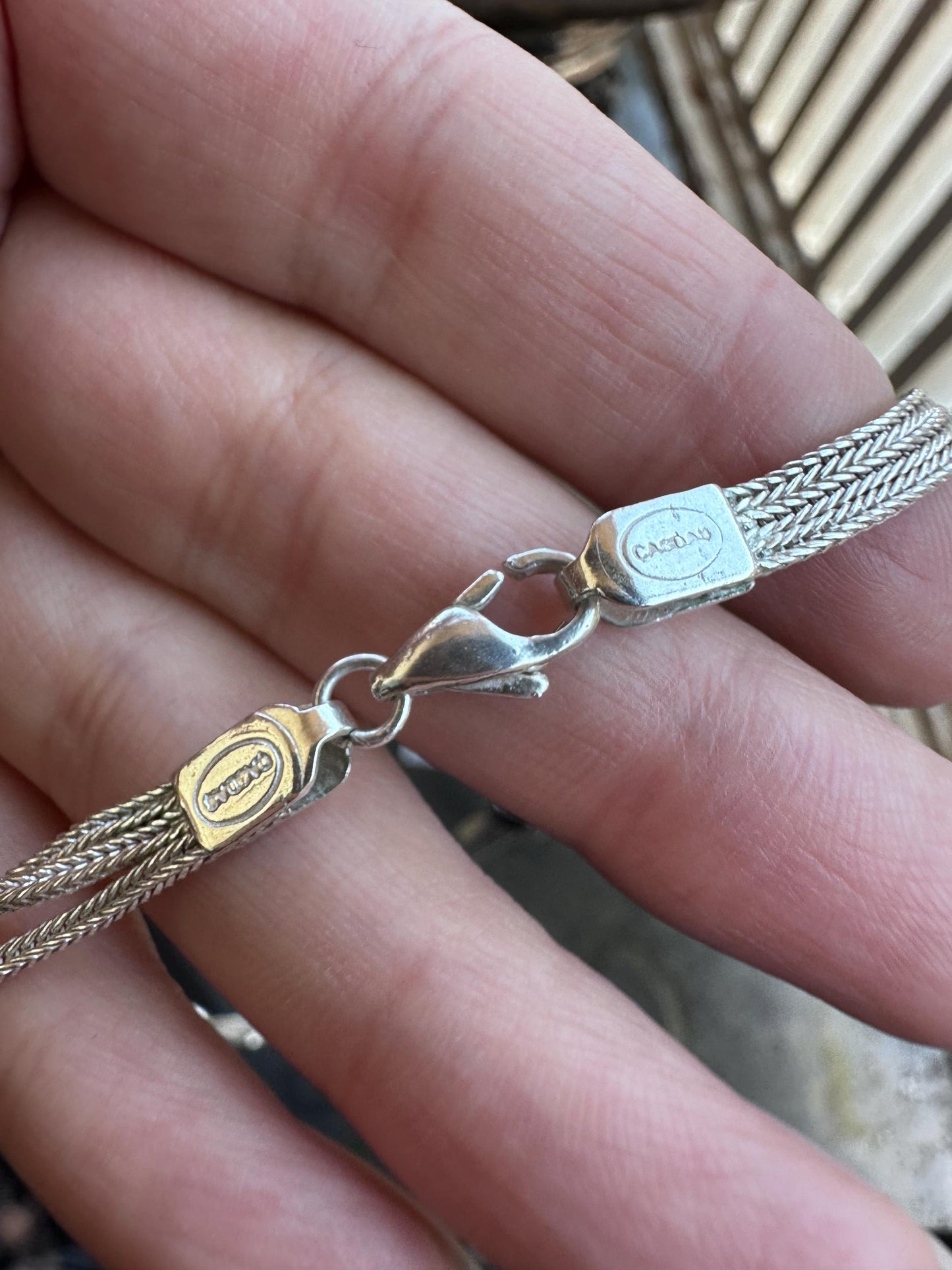 Rare Vintage Cascading Sterling Silver Rope Necklace – Art Deco Design