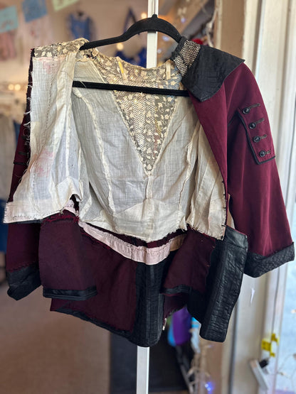 Genuine Edwardian 1900s Antique Riding Jacket and Skirt SET