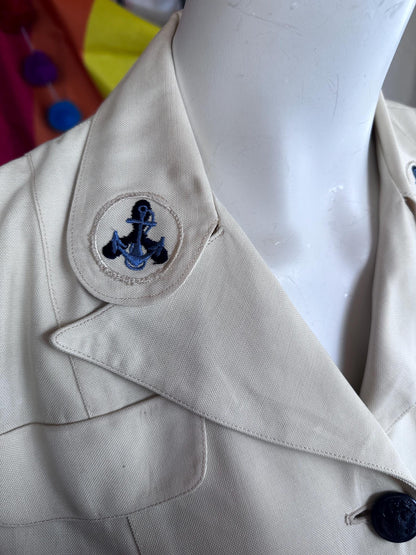 1940s WAVES Women's Naval Reserve World War II Summer Uniform Jacket and Skirt set