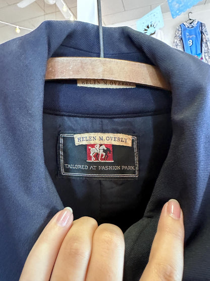 1940s WAVES Women’s Naval Reserve Lighter Weight Peacoat Overcoat with Lining – As-Is