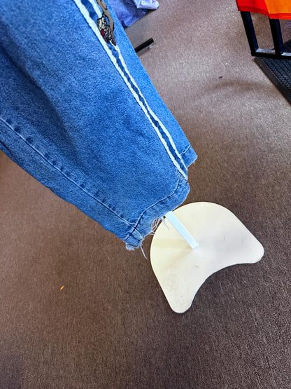 90's Y2K Vintage Jnco Jeans 24 Inch Road Kill Road Pie Jean 171 Size Large 36 by 32