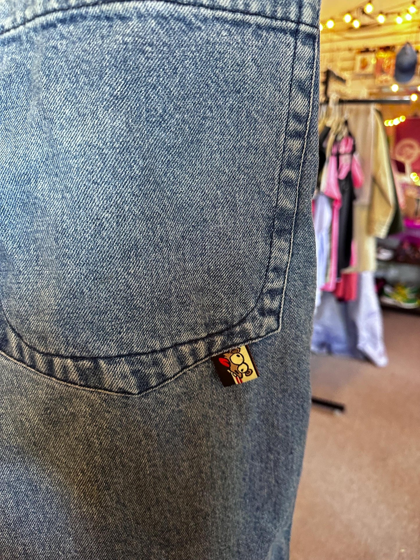 90's Y2K Vintage Jnco Jeans 24 Inch Road Kill Road Pie Jean 171 Size Large 36 by 32