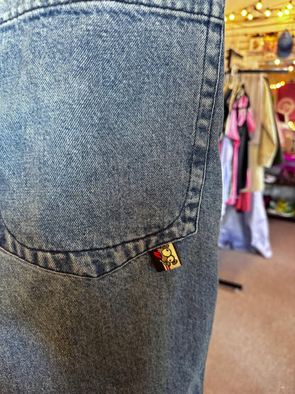 90's Y2K Vintage Jnco Jeans 24 Inch Road Kill Road Pie Jean 171 Size Large 36 by 32