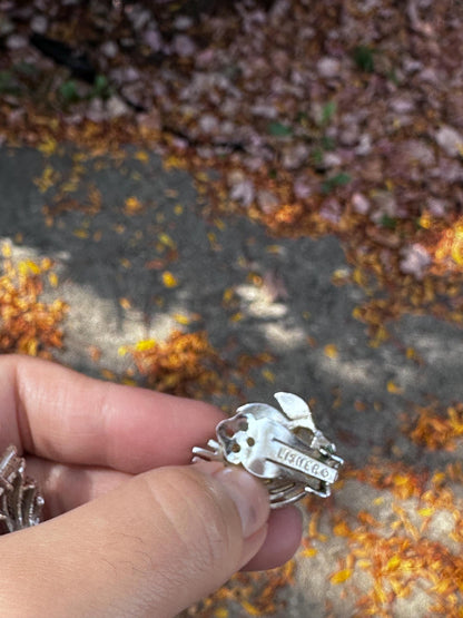 Lisner Signed Vintage MCM Silvertone Clip On Earrings and Brooch