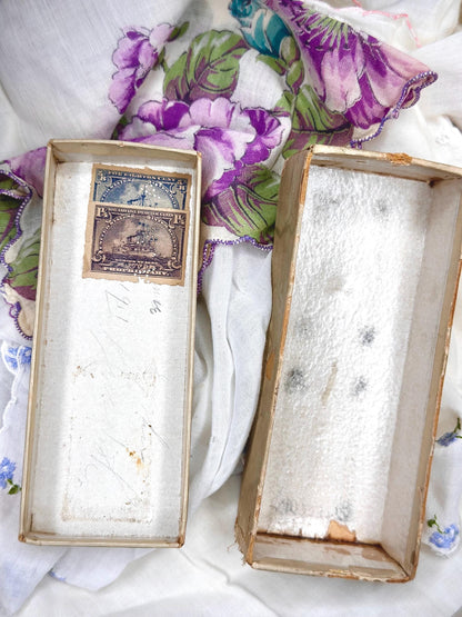 Antique Edwardian Early 1900's Perfume from Alfred Wright perfumer with Perfume and Box Maud Muller