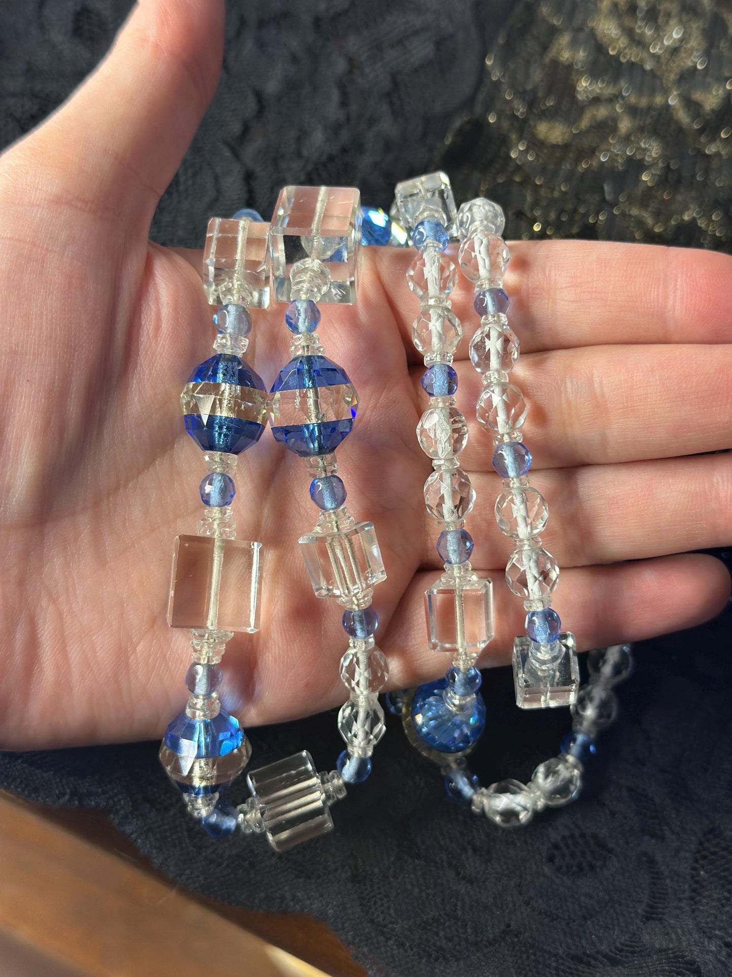 Vintage Art Deco 1920's-30's Czech Glass Bead Necklace.