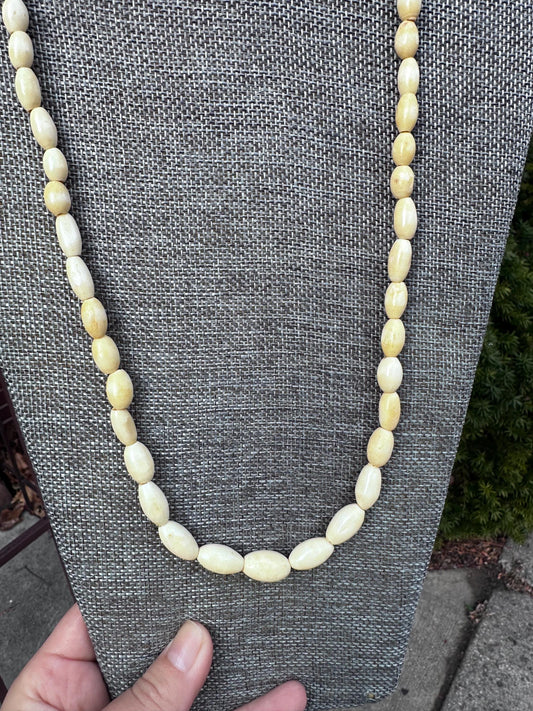Antique 1900's Victorian French Celluloid Beaded Necklace