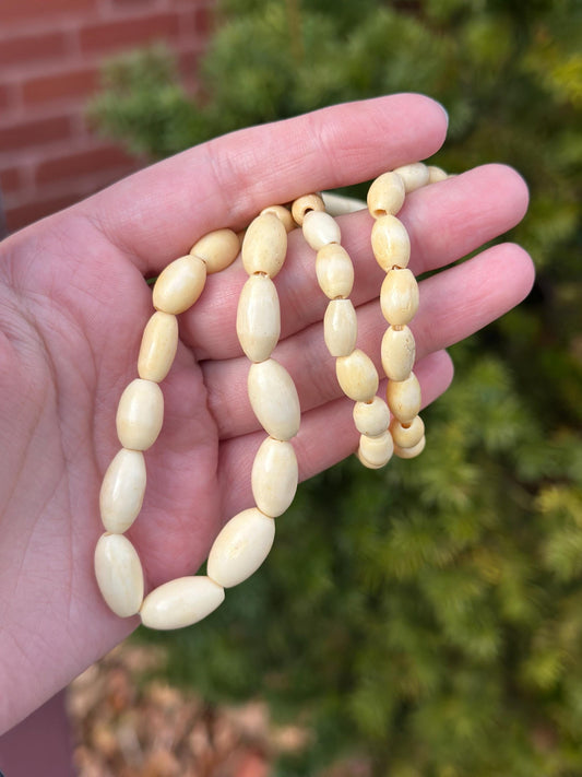 Antique 1900's Victorian French Celluloid Beaded Necklace