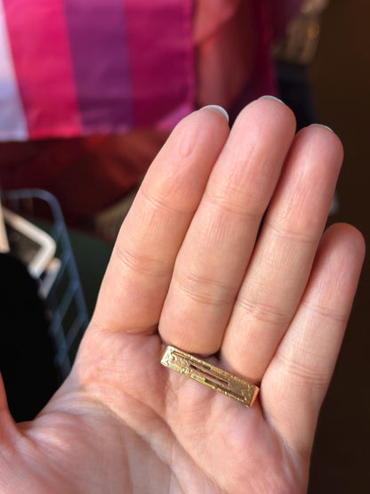 Vintage Barro  1/10 Gold Filled Short Tie Pin