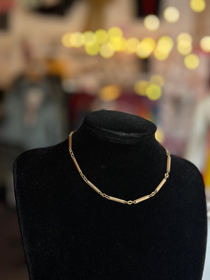 Fancy Link Rosy Gold Filled Pocket Watch Chain