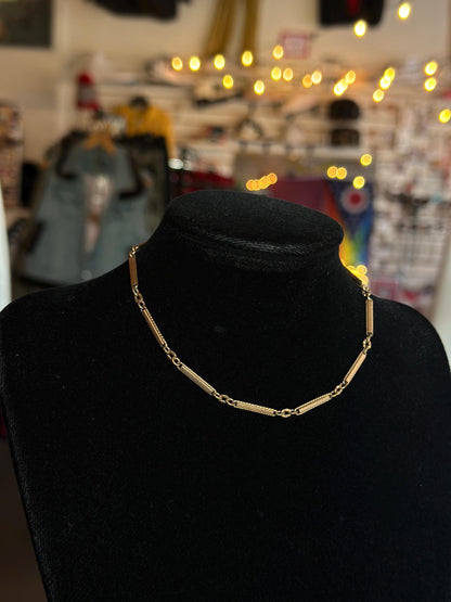Fancy Link Rosy Gold Filled Pocket Watch Chain