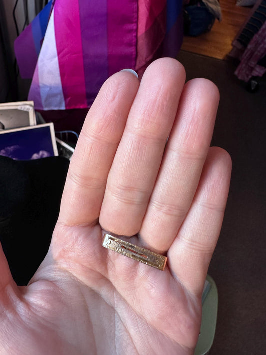 Vintage Barro  1/10 Gold Filled Short Tie Pin