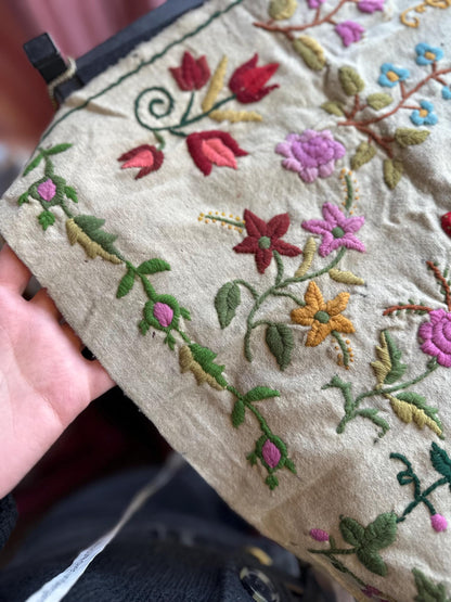 Lot of 2 Embroidery Cross Stitch ORIGINAL 1867 19th Century Antique School Examples