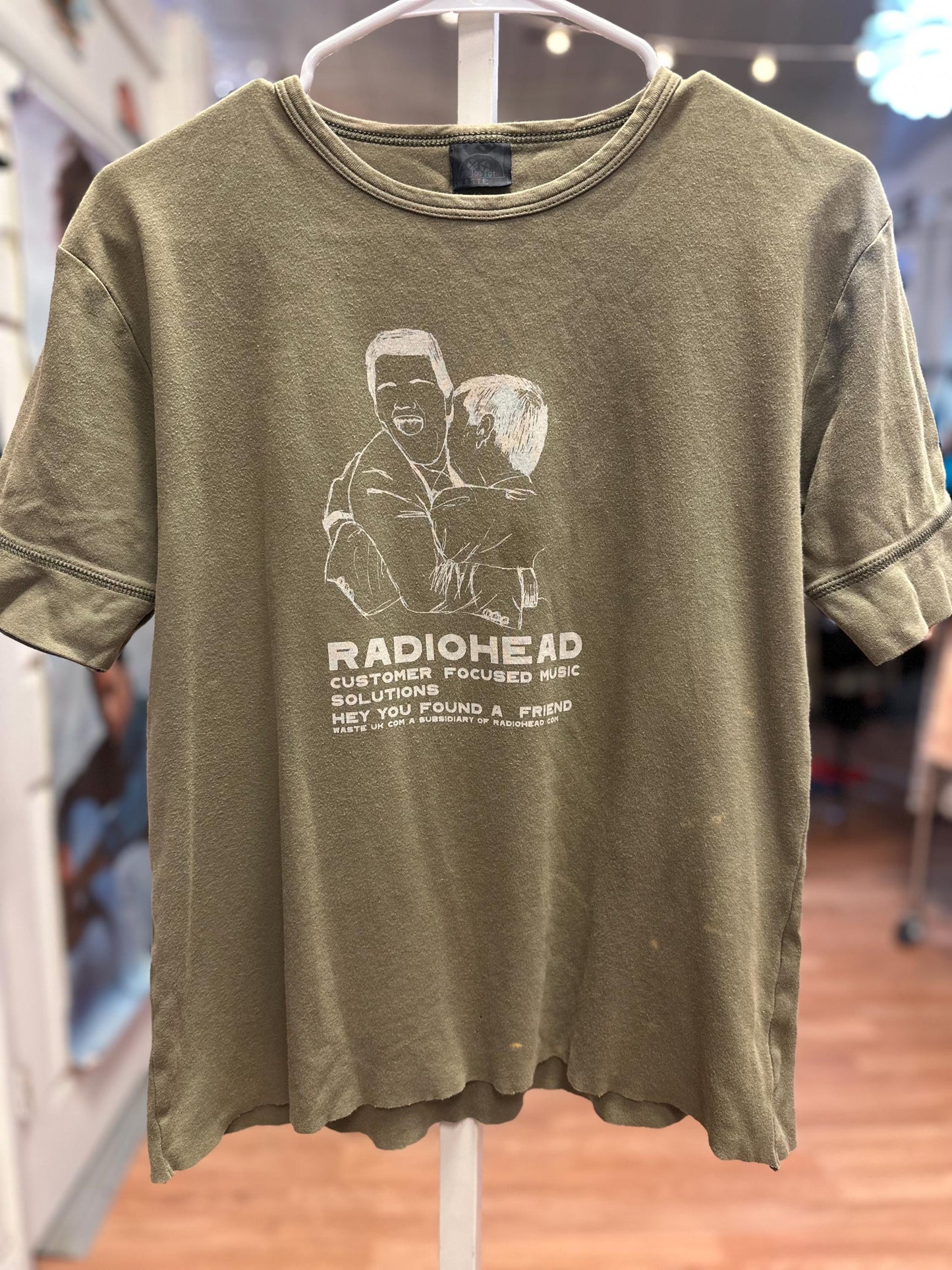 Vintage 2000's Radiohead Kid-A Era W.A.S.T.E. You've Found A Friends Woman's XL/ Large.