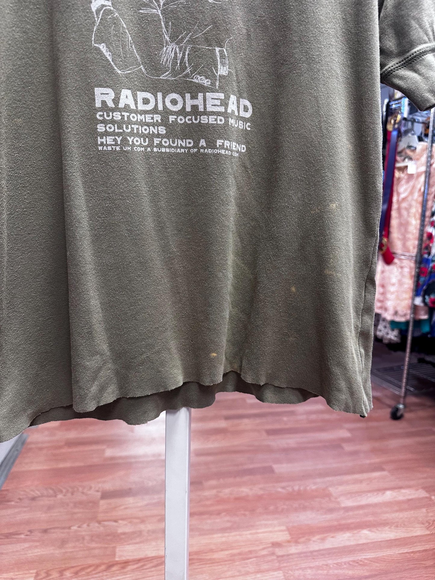 Vintage 2000's Radiohead Kid-A Era W.A.S.T.E. You've Found A Friends Woman's XL/ Large.