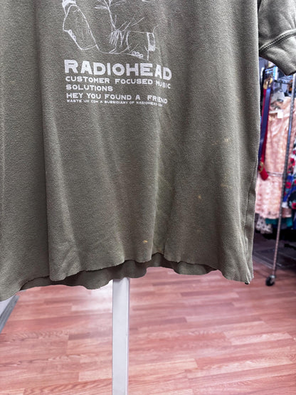 Vintage 2000's Radiohead Kid-A Era W.A.S.T.E. You've Found A Friends Woman's XL/ Large.