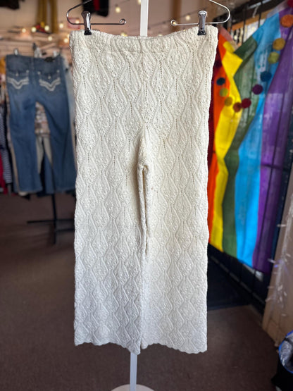Vintage 1960's Billie Jo Crochet/Knit Acylic Flair Pants