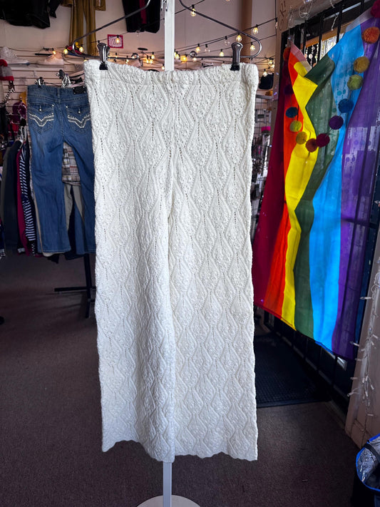 Vintage 1960's Billie Jo Crochet/Knit Acylic Flair Pants
