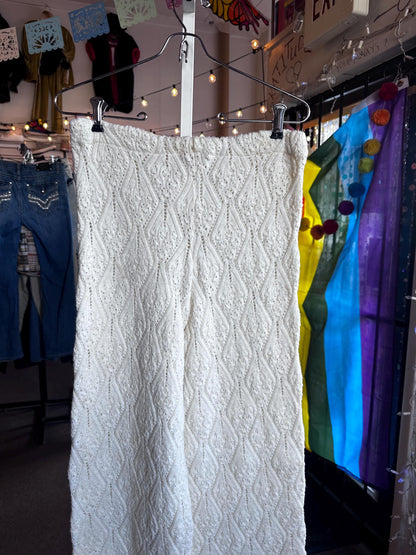 Vintage 1960's Billie Jo Crochet/Knit Acylic Flair Pants