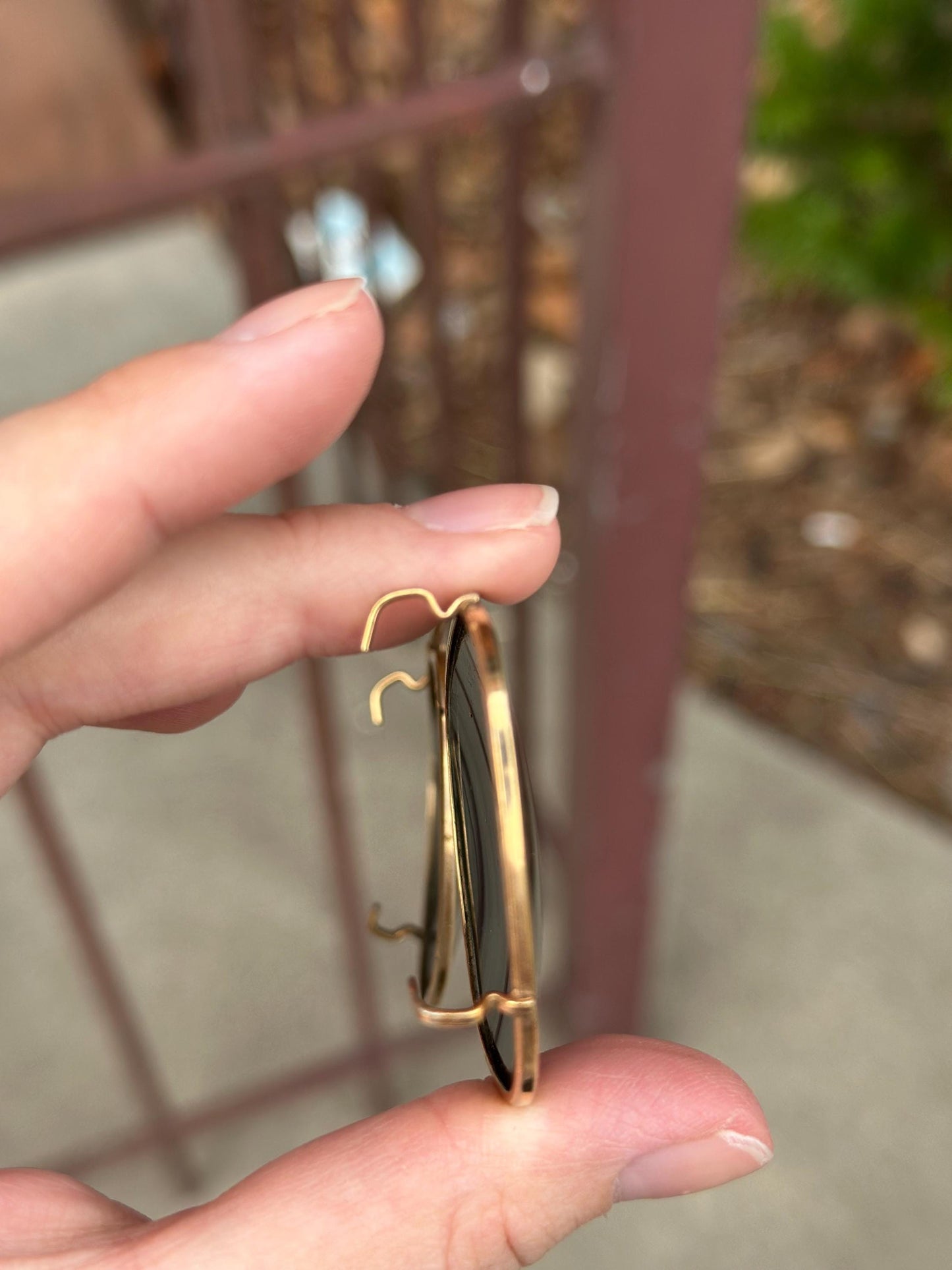 Vintage 1930s-40s World War II Era Clip on/Slide on Aviator Sunglasses