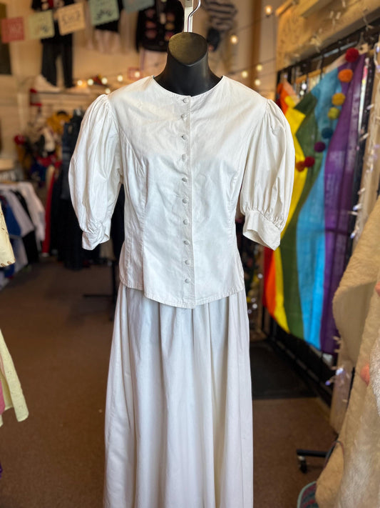 Two Piece 1990's Vintage goes Antique Recollections Undergarment Historical Clothing Set