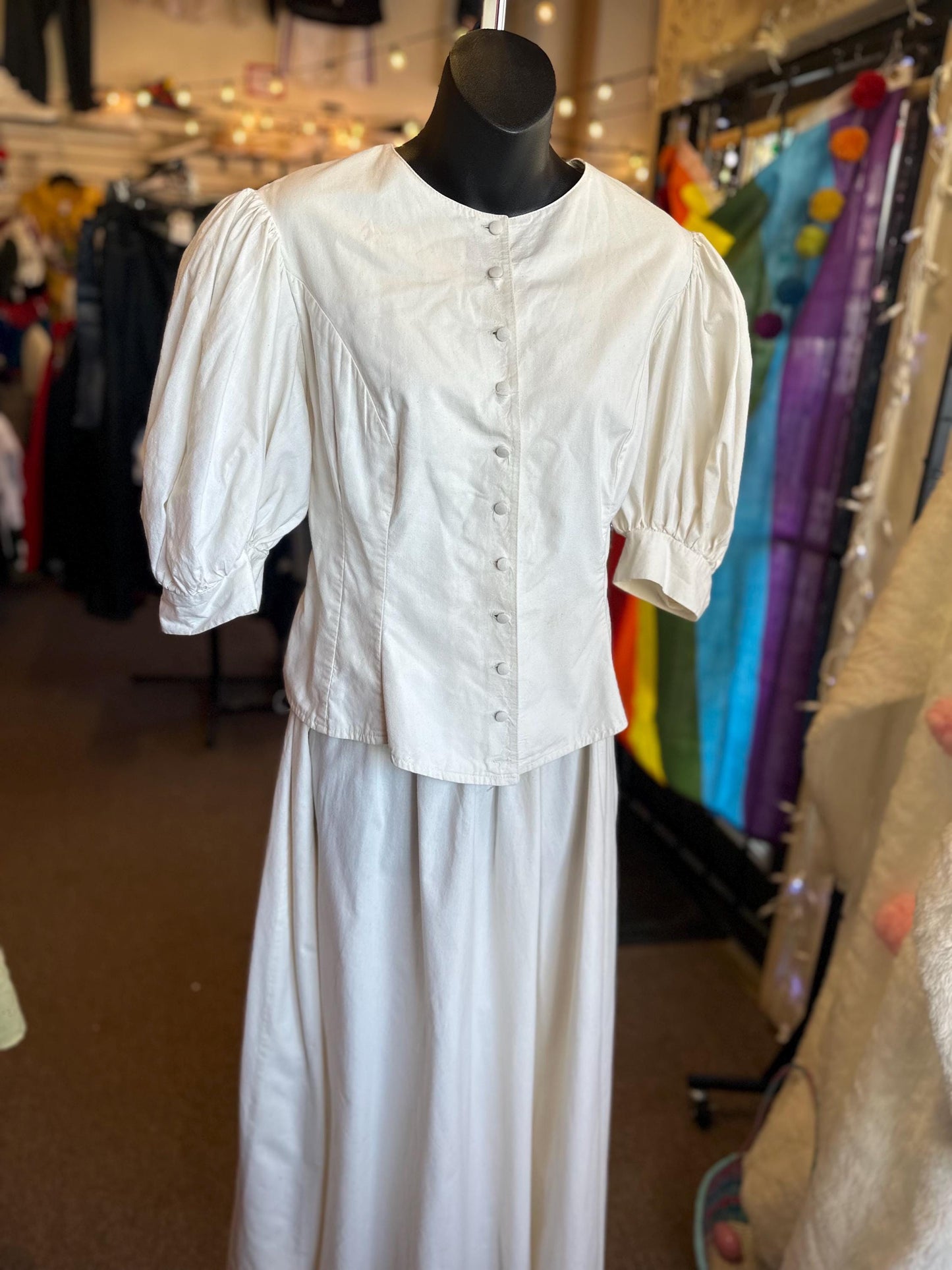 Two Piece 1990's Vintage goes Antique Recollections Undergarment Historical Clothing Set