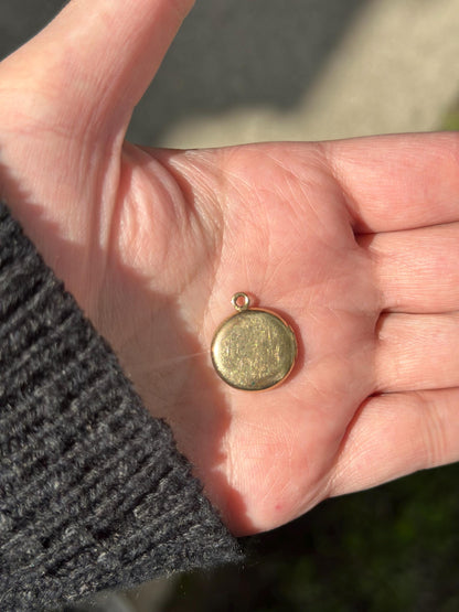 Vintage Victorian Inspired Mini Gold Floral Filled Locket 1/20 12K