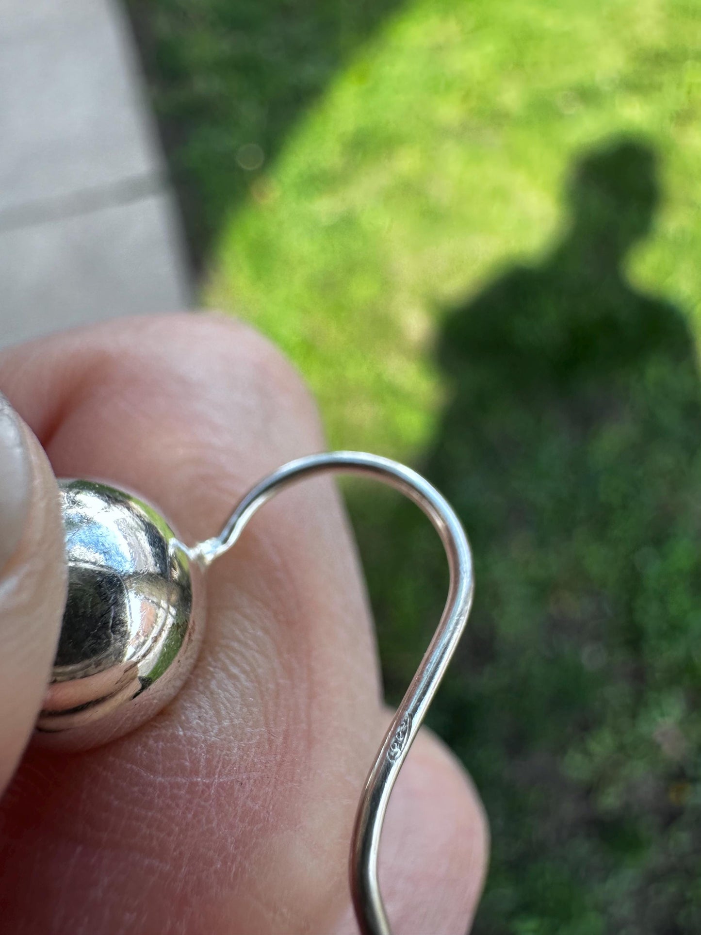 Vintage Retro Mod Cute Sterling Silver .925 Petite Polished Dangle Hook Earrings