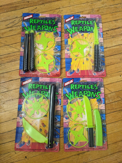 KO TMNT Weapons Reptile Ninja NEW Sealed Bootleg Lot 4